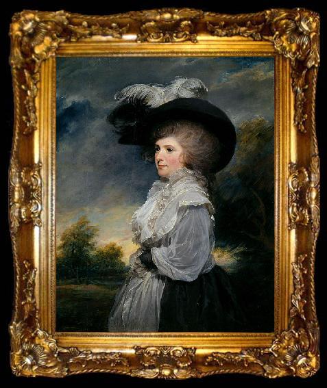 framed  Sir William Beechey Portrait of Mary Constance, ta009-2